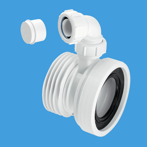 Picture of McAlpine WC Connector Straight/ Vent Boss WC-CON1V