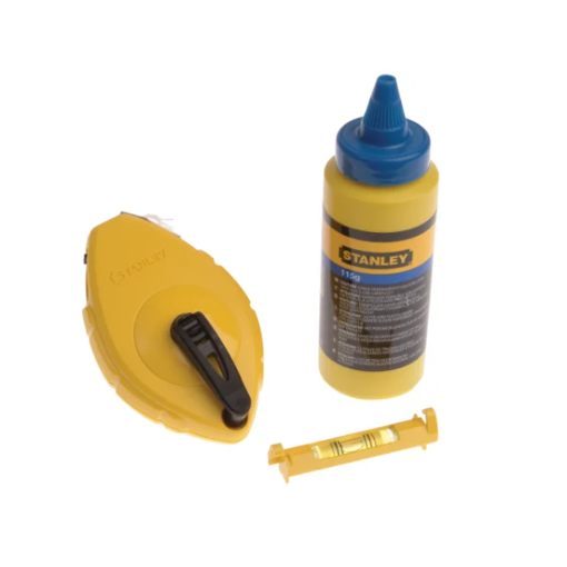 Picture of Stanley Chalk Line 30MTR Blue Chalk & Level