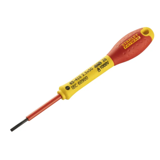 Picture of Stanley FatMax® VDE Insulated Screwdriver Parallel Tip 2.5 x 50MM
