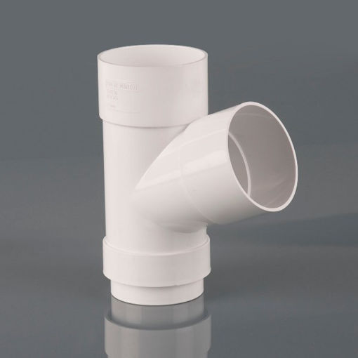 Picture of Brett Martin 68mm Round Downpipe 112½° Branch - Arctic White