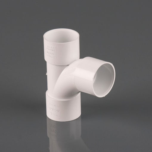 Picture of Brett Martin 32mm x  92½° Solvent Swept Tee - White