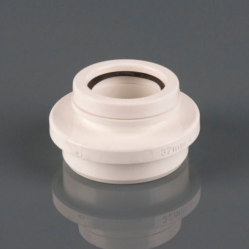 Picture of Brett Martin 32mm x 2½° Angled Waste Adaptor - White