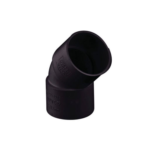 Picture of Brett Martin 50mm x 135° Solvent Obtuse Bend - Black