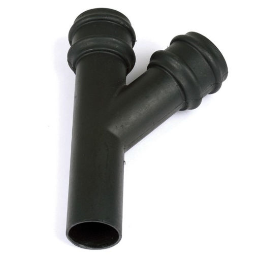 Picture of Brett Martin 68mm Round Cast Iron Effect 135° Branch - Classic Black