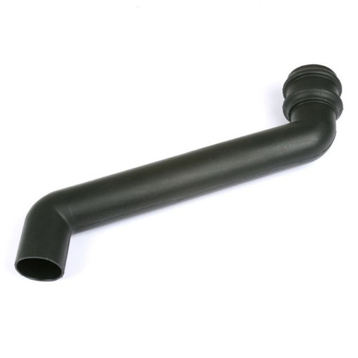 Picture of Brett Martin 68mm Round Cast Iron Effect 380mm Offset - Classic Black