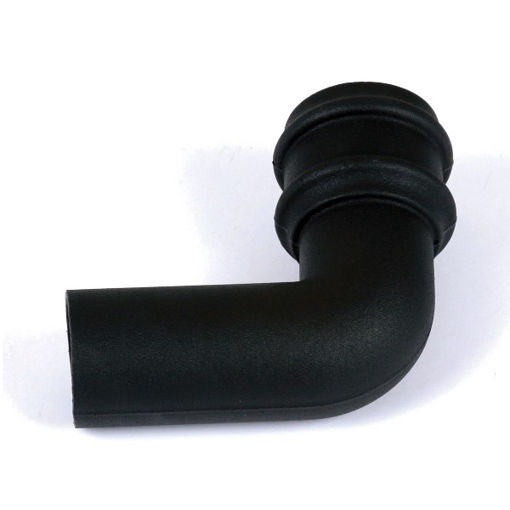 Picture of Brett Martin 68mm Round Cast Iron Effect 92.5° Spigot Bend - Classic Black