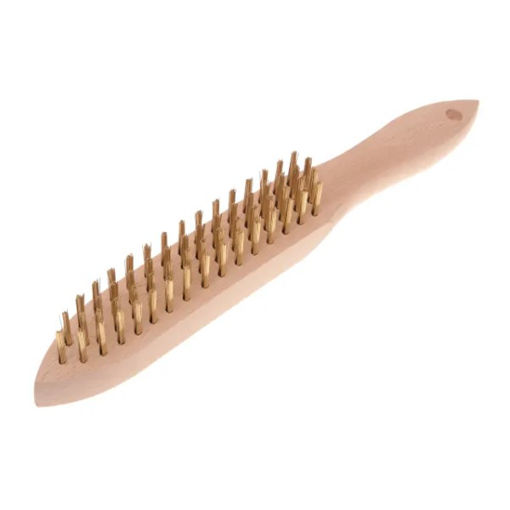 Picture of Brass Wire Scratch Brush - 4 Row