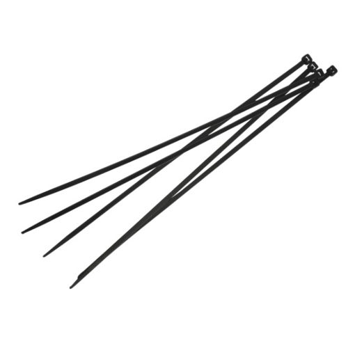 Picture of Cable Ties Black 4.8 x 300mm (Pack 100)