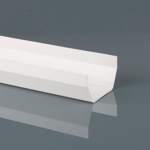 Picture of Brett Martin 114mm x 2m Squarestyle Gutter - Arctic White