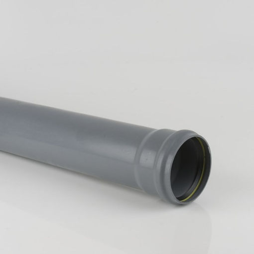 Picture of Brett Martin 110mm x 3m Single Socket Downpipe - Grey