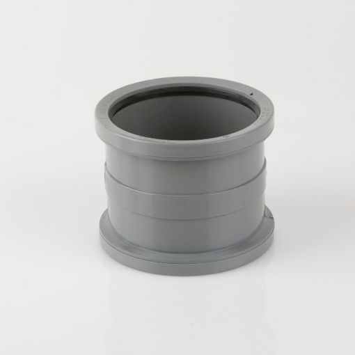 Picture of Brett Martin 110mm Double Socket Coupler - Grey