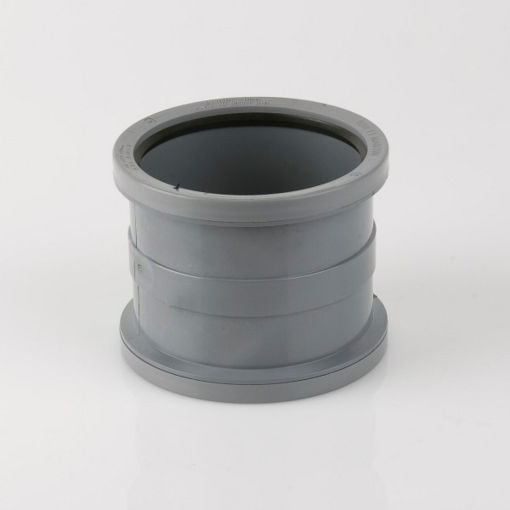 Picture of Brett Martin 110mm Double Socket Slip Coupler - Grey