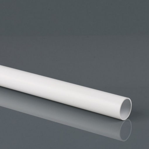 Picture of Brett Martin 50mm x 3m MuPVC Plain End Waste Pipe - White