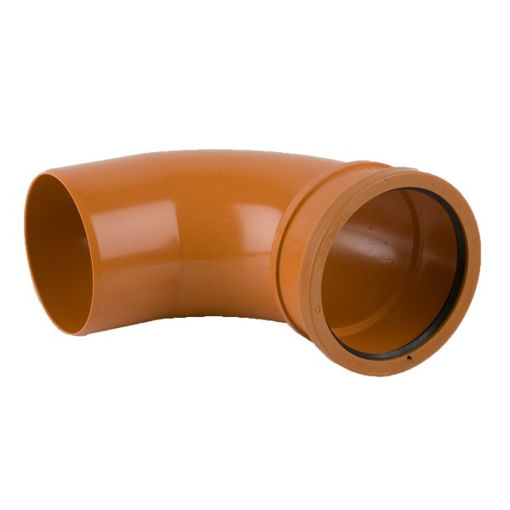 Picture of Brett Martin 110mm x 87½° Single Socket Bend - Terracotta