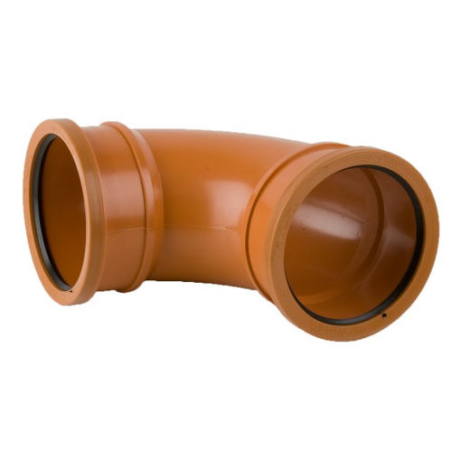 Picture of Brett Martin 110mm x 87½° Double Socket Bend - Terracotta