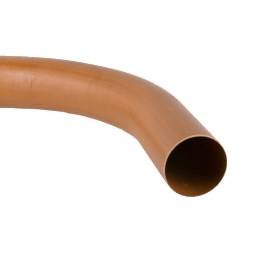 Picture of Brett Martin 110mm x 87½° Long Radius Plain End Bend - Terracotta