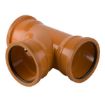 Picture of Brett Martin 110mm x 87½° Triple Socket Branch - Terracotta