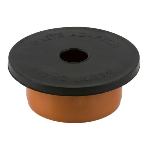 Picture of Brett Martin 110mm Universal Adaptor (Socket) - Black/Terracotta