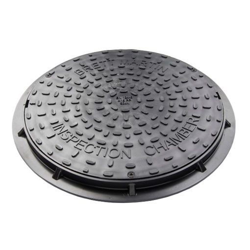 Picture of Brett Martin 450mm Dia. Secured Plastic Cover for Driveways 50kN* - Black