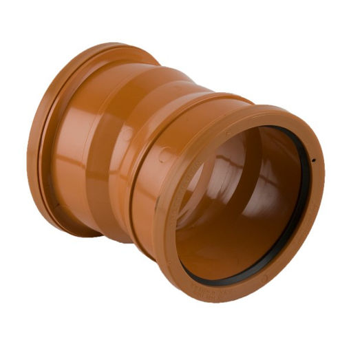 Picture of Brett Martin 110mm x 11¼° Double Socket Bend - Terracotta