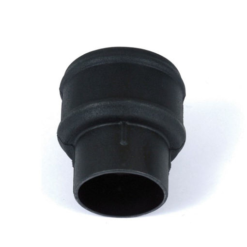 Picture of Brett Martin 105mm Round Cast Iron Effect Plain Coupler - Classic Black