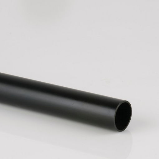 Picture of Brett Martin 50mm x 3m MuPVC Plain End Waste Pipe - Black