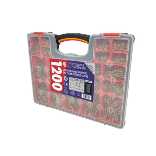 Picture of Organiser Pro Multi-Purpose Wood Screw Kit, 1200 Piece