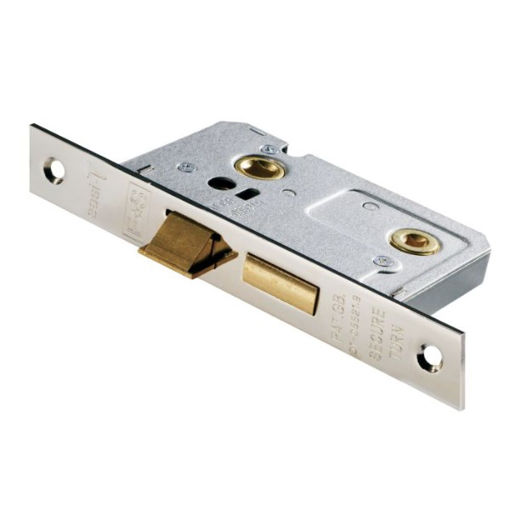 Picture of Carlisle Brass Nickel Plate EASI T Residential Bathroom Lock 65mm