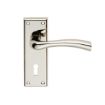 Picture of Serozzetta Cinquanta Lock Lever On Backplate Polished Nickel