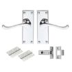Picture of Contract Victorian Scroll Latch Pack Polished Chrome
