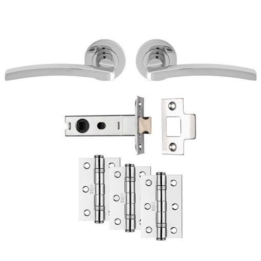 Picture of Carlisle Brass Polished Chrome Tavira Latch Pack