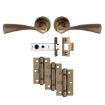 Picture of Sintra Latch Pack Antique Brass