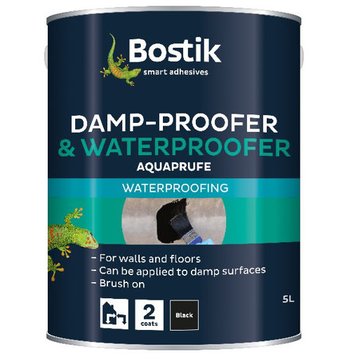 Picture of Cementone Aquaprufe Liquid Damp Proof Membrane 5ltr Black