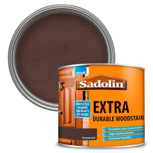 Picture of Sadolin Extra Durable Woodstain - 500ml - Rosewood