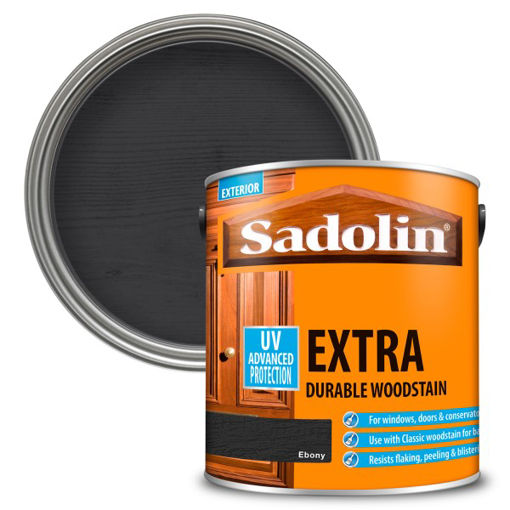 Picture of Sadolin Extra Durable Woodstain - 2.5L - Ebony