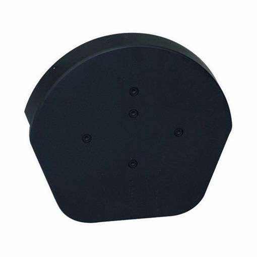 Picture of Easy-Trim Verge U Half Round Ridge Cap with Flapcap   Black