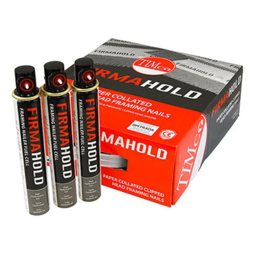 Picture of FirmaHold Ring Shank Firmagalv+ Nails & 3 Fuel Cells 2.8 x 50 (Box of 3300)