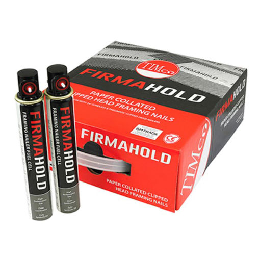 Picture of TIMCO FirmaHold Collated Clipped Head Part Ring Shank Firmagalv+ Nails - 3.1 x 90 (Box of 2200)