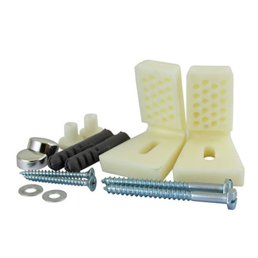 Picture of TIMCO Sanitary Fixing Kit for WC & Bidet 5mm x 40mm Screw  Plastic