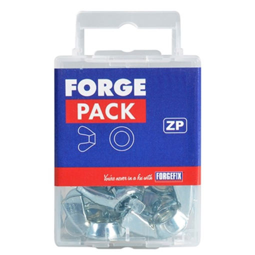 Picture of Forgefix ForgePack Wing Nuts & Flat Washers - M8 -  Pack of 8