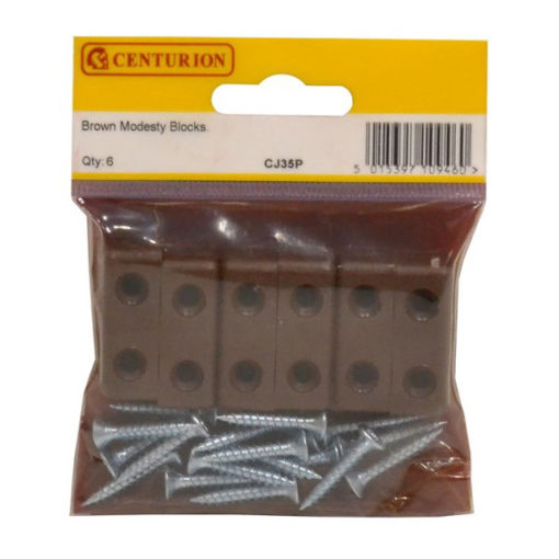 Picture of Centurion Modesty Blocks, 35mm, Brown