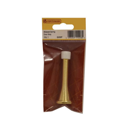 Picture of Centurion Spring Door Stops, 80mm, Brassed