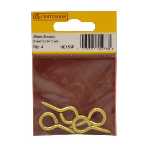 Picture of Centurion 30 x 6mm EB Steel Screw Eyes (Pack of 4)