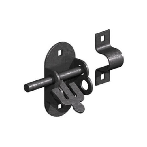 Picture of Birkdale GM Oval Padbolt | 4" 100MM E/BLACK