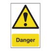 Picture of ‘Danger’ Sign, Self-Adhesive Semi-Rigid PVC (200mm x 300mm)