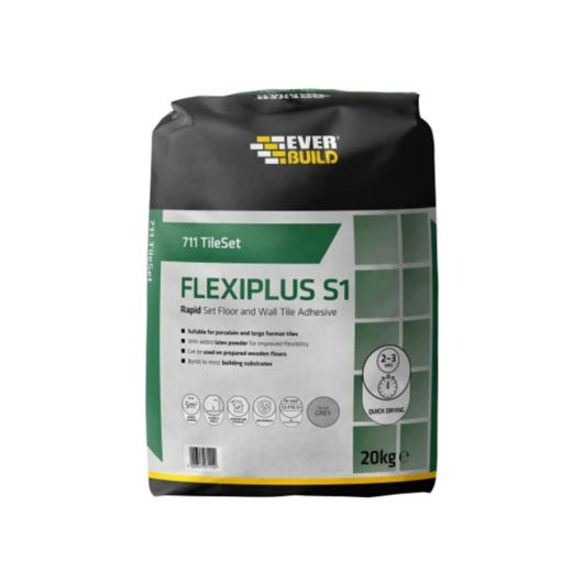 Picture of 711 TileSet Flexiplus Tile Adhesive Grey 20kg