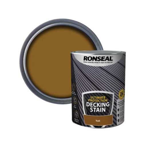 Picture of Ronseal Ultimate Protection Decking Stain Teak 2.5 litre