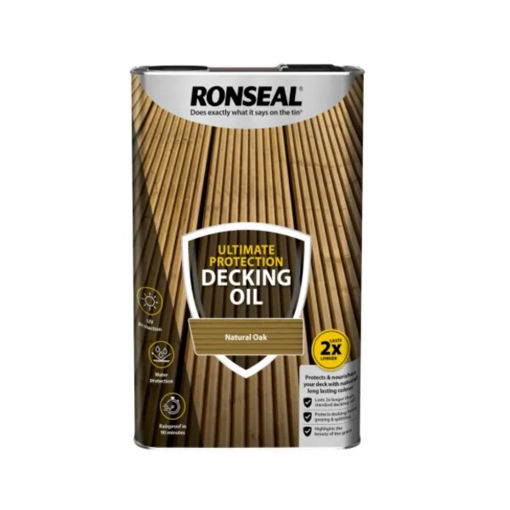 Picture of Ronseal Ultimate Protection Decking Oil Natural Oak 5 litre