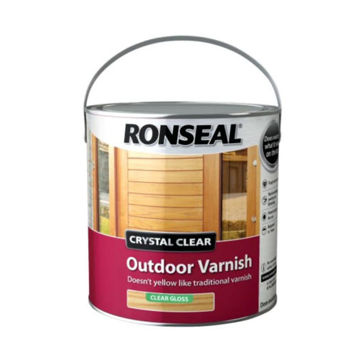 Picture of Ronseal Crystal Clear Outdoor Varnish Matt 750ml