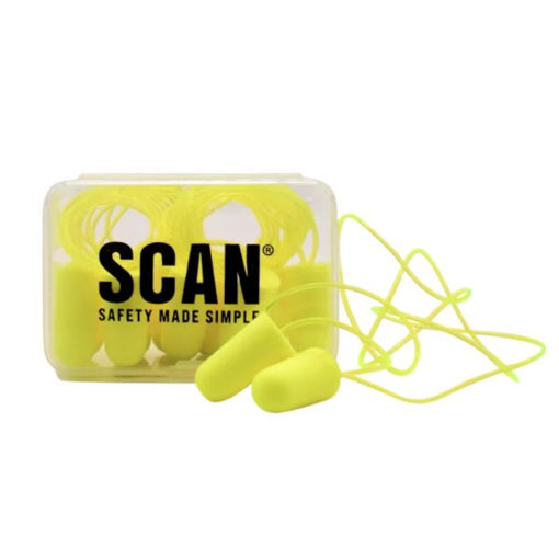 Picture of Foam Earplugs & Cord (6 Pairs)